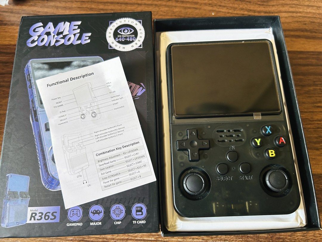 R36S Gaming Handheld Game Console (Category: Nintendo) located in Makati City. Submitted by reese.stone (Listing ID 1464158912, Image 2). Description: - R36S handheld game console - Powerful 3500mAh battery for extended playtime - Supports TF card for easy game expansion - Ideal for retro gaming on the go - Comes with a functional description manual - Ready for your next gaming adventure! - Only Cash, Direct QR Payment, or Bank Transfers - Negoti
