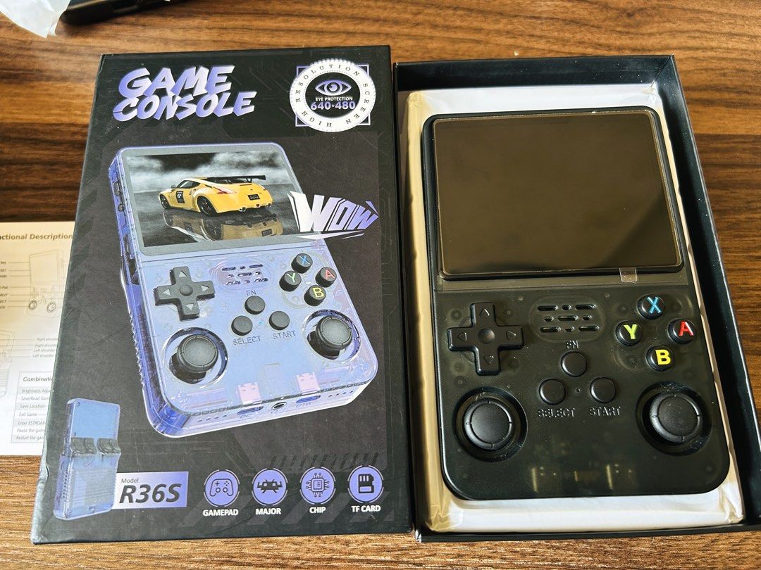 R36S Gaming Handheld Game Console (Category: Nintendo) located in Makati City. Submitted by reese.stone (Listing ID 1464158912, Image 1). Description: - R36S handheld game console - Powerful 3500mAh battery for extended playtime - Supports TF card for easy game expansion - Ideal for retro gaming on the go - Comes with a functional description manual - Ready for your next gaming adventure! - Only Cash, Direct QR Payment, or Bank Transfers - Negoti