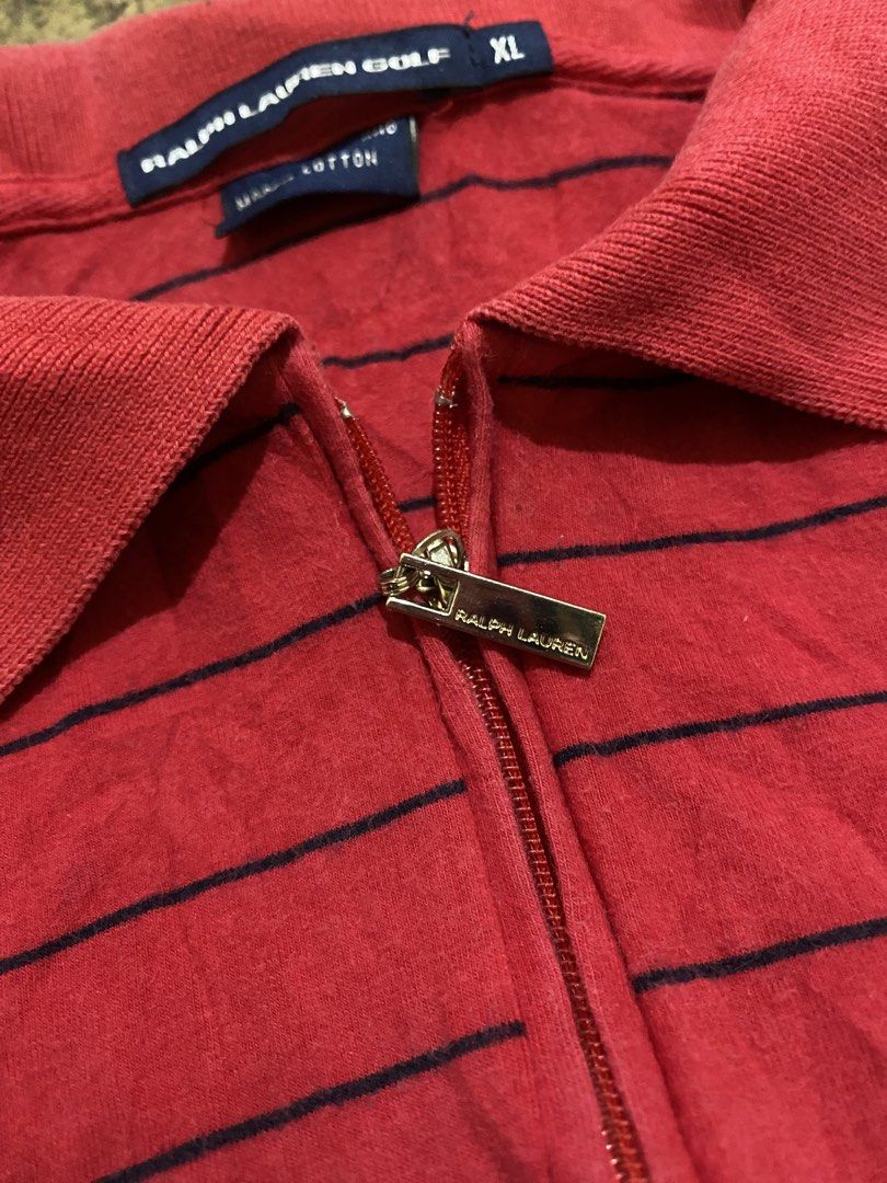 Ralp Lauren polo zip (Category: Others Tops) located in Tabaco. Submitted by centthrif55361 (Listing ID 1464260157, Image 2). Description: Rl golf zip Xl on tag W:17 L:21 Very good condition Color rate 9.3/10 Issue stain need wash .