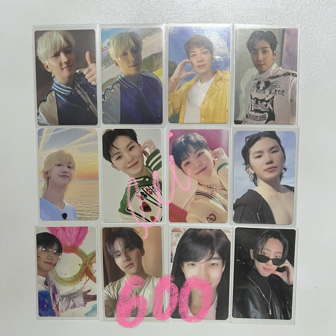 Random Assorted SEVENTEEN Photocards Set (Category: K-Wave Merchandise) located in Manila. Submitted by leijeonchao (Listing ID 1463250343, Image 1). Description: helping a friend! rfs: my friend’s mother is having a medical emergency so pls pls buy her coll na🙏 ☁️ whole set is priced ₱4,000 ☁️ 𖣠 onhand x to sensi 𖣠 can send a vid condi and photoproof 𖣠 payo 𖣠 mop: gcash or maya 𖣠 loc: taft, manila 𖣠 mod: jnt 𖣠 can only ship during wed, t