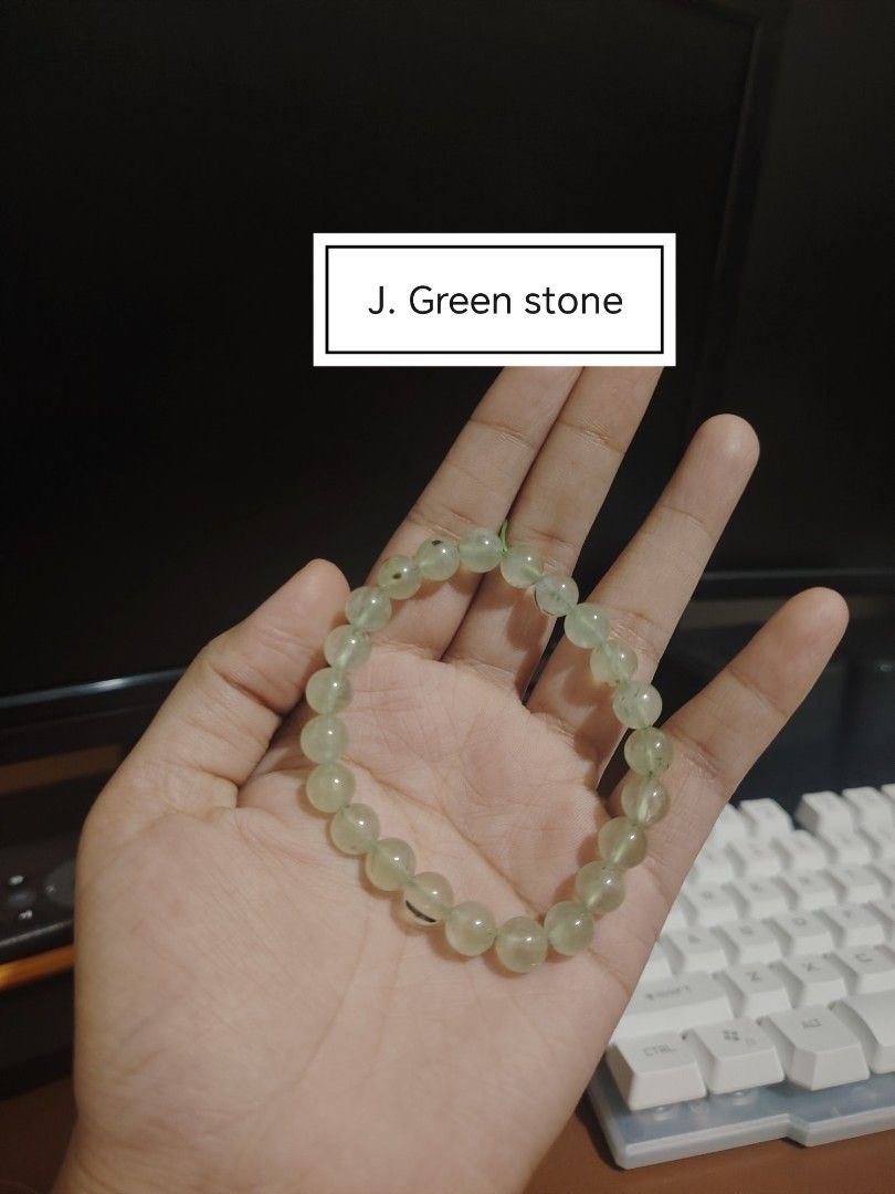 Real Stone Bracelets (Category: Bracelets) located in Caloocan City. Submitted by cherishedfinds (Listing ID 1464256967, Image 1). Description: - Real stone -Buy 5 for only 880 (from A to M) - Spent 500, get a freebie 🎁 - Open for take all (A to M).