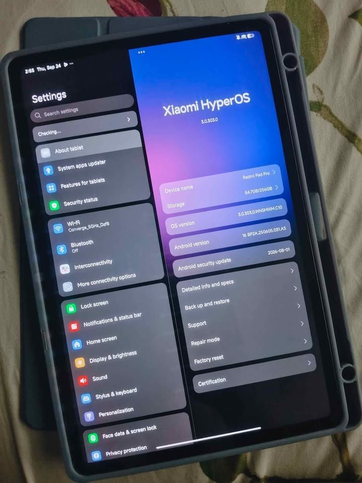 Redmi Pad Pro 256GB (Category: Android) located in Caloocan City. Submitted by kahlen006-83069 (Listing ID 1464275500, Image 2). Description: Redmi Pad Pro 8GB RAM / 256GB ROM - No Dents - No Issues Inclusion: Box Case 33W charger RFS: Need Funds for medication Can do meetups within San Juan, Cubao and Mandaluyong City.