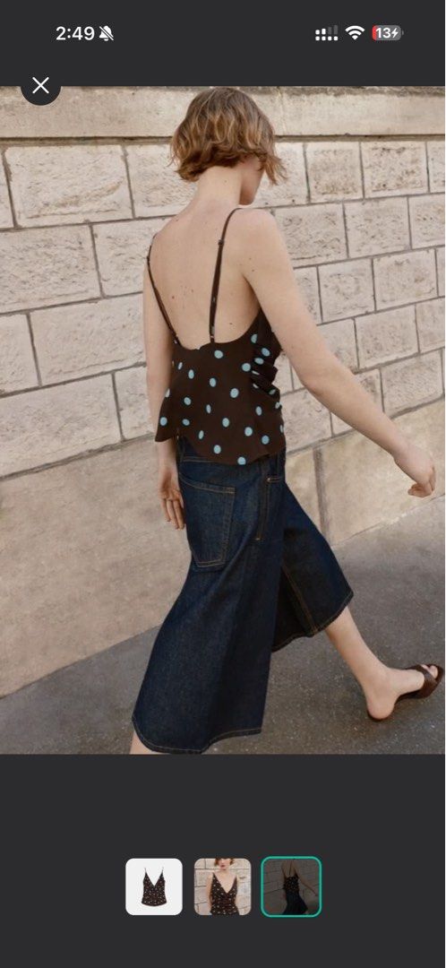 (RENT) ZARA POLKA DOT TOP (Category: Blouses) located in Manila. Submitted by wardrobeaddict28 (Listing ID 1464328513, Image 2). Description: .