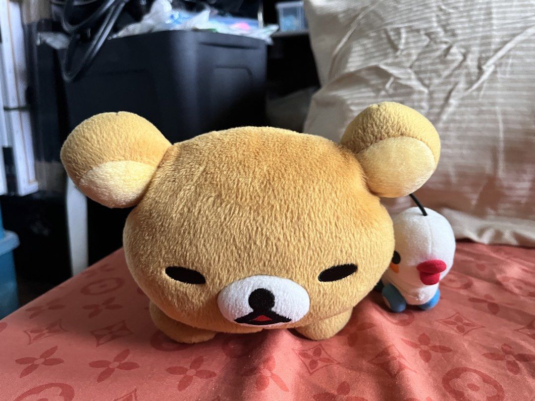 Rilakkuma with duckie plush #6 (Category: Plushies & Soft Toys) located in Paranaque City. Submitted by bonsaiart (Listing ID 1464153870, Image 1). Description: Pre owned Good condition 650(fixed)+ sf Payment first policy (gcash/ paymaya) Shipping ONLY (J&t) NO TO COD NO TO MEETUP NO TO COP (LBC) No breaking of set or bundle.