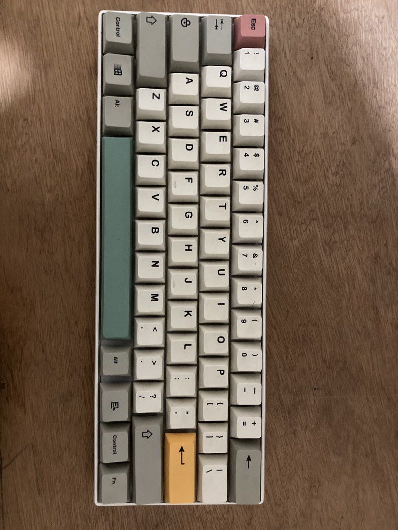 RK61 keyboard (Category: Computer Keyboard) located in Dasmarinas. Submitted by aldringarcia (Listing ID 1464197264, Image 2). Description: -bluetooth only -wired connection not working but still charging when plugged in -replaced keycaps with vintage/old school type of keycaps -all keys are still working correctly LBC shipping or meetup only .