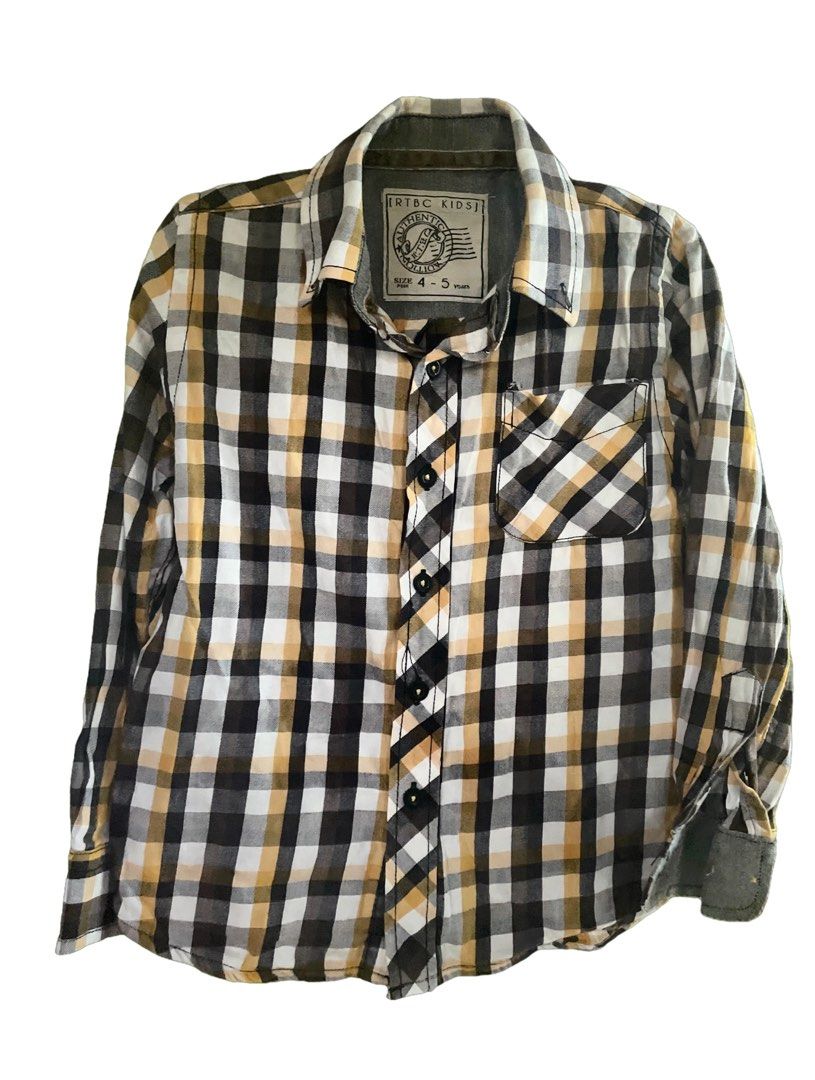 Rtbc Plaid shortsleeved poloshirt (Category: Babies & Kids Fashion) located in Caloocan City. Submitted by hardestea2026 (Listing ID 1464185152, Image 1). Description: .