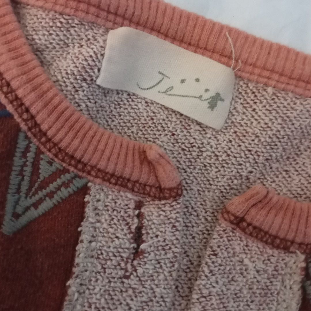 Rust Brown Long Sleeve Cardigan (Category: Coats, Jackets and Outerwear) located in Rizal. Submitted by cosmicwonders (Listing ID 1464277790, Image 3). Description: ₱99 + SF Flaws: All of the buttons are missing except for one. Please manage your expectations as this is thrifted/preloved. Color may vary due to lighting. L: 23.7" | W: 19.5" ★ Payment first ★MOP: GCASH ★ COURRIER: J&T DM for more Qs!.