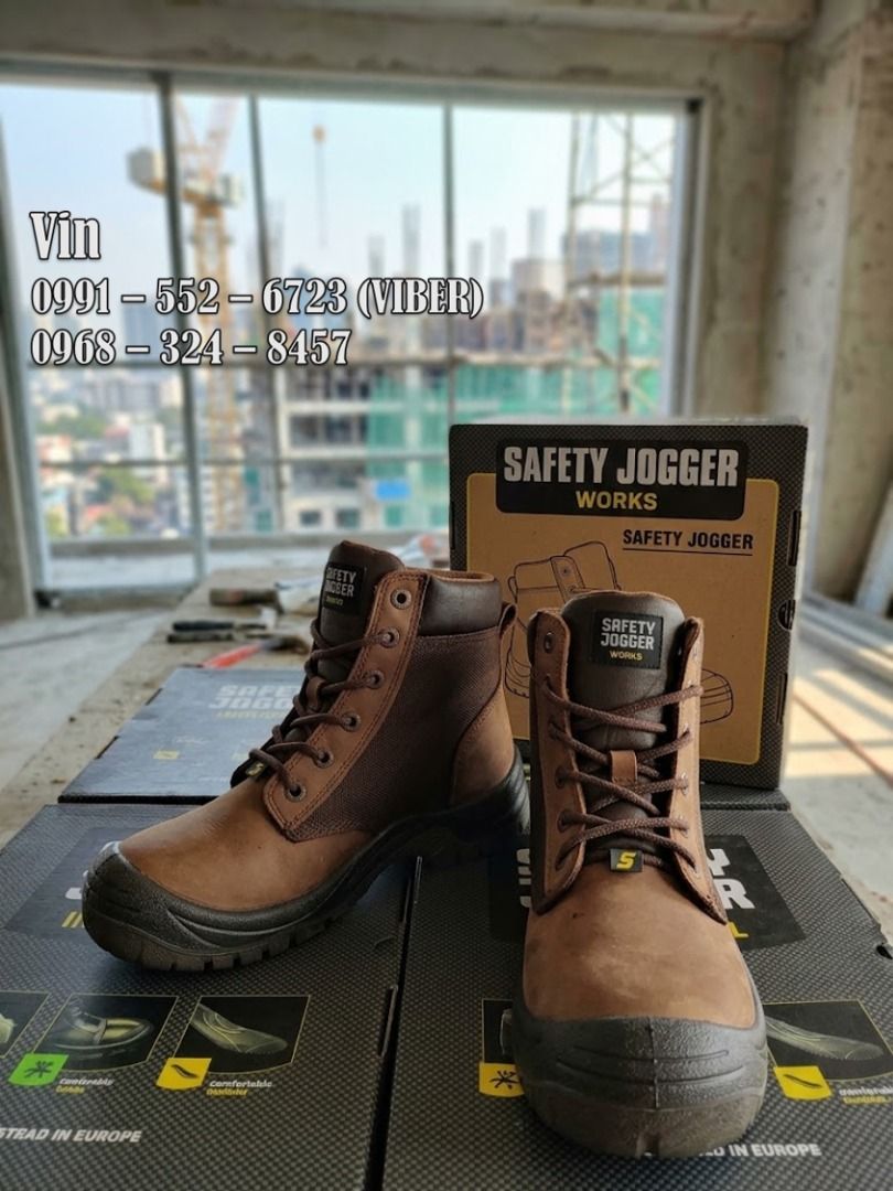 safety jogger dakar brown (Category: Boots) located in Bacoor. Submitted by zx400rr (Listing ID 1464197744, Image 1). Description: SAFETY SHOES Safety Jogger DAKAR -Oil and fuel resistant sole -Steel toe cap -Slip resistant sole -Anti-static -Breathable leather upper -Heel energy absorption -Anti-perforation steel - SJ Flex insole High Cut Color: Brown Sizes: 38 - 46 For inquiries: 0991 552 6723 0968 324 8457 0933 855 9510 0956 702 8557 Landline: