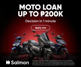 Salmon Moto Loan (Category: Announcements) located in Manila. Submitted by carousellph_community (Listing ID 1464175278, Image 1). Description: Need a motorcycle? 🏍️ Explore Salmon Moto Loan with up to ₱200K financing and as low as 10% down. 1,000+ units available. ✅ Decision in 1 minute ✅ No payslip needed Choose from 12 to 36-month payment terms, subject to eligibility and Salmon’s terms and conditions. Apply now 👉 https://moto.salmon.ph/ .