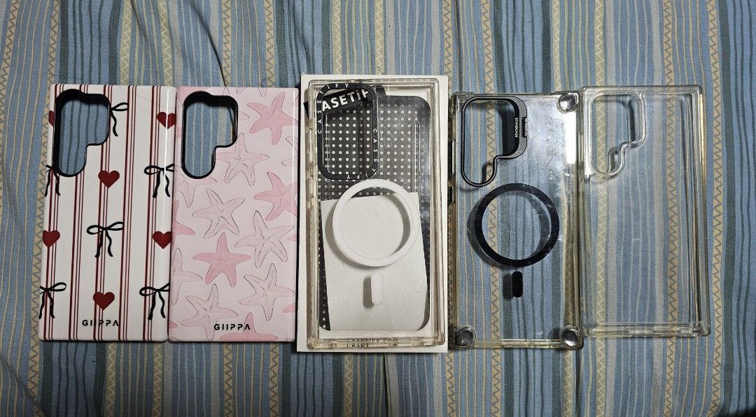 Samsung S23 Ultra Phone Cases TAKE ALL (Category: Cases & Sleeves) located in Quezon City. Submitted by declutterwithnari (Listing ID 1464255996, Image 1). Description: Samsung S23 Ultra Cases - For sale! With signs of usage 🩷 - If tingi, 85 pesos each! - Take all for PHP 300! mop: GCash, GoTyme, Maya (payment first) mod: Lalamove, Grab, J&T (preferred) rfs: decluttering.