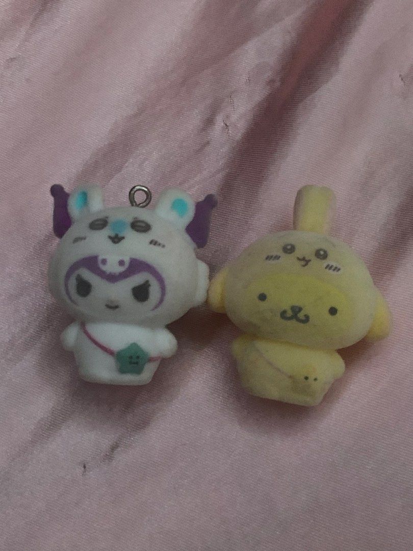 Sanrio & chiikawa keychain (Category: Character Goods) located in Pasig City. Submitted by al_flamingo (Listing ID 1464238950, Image 1). Description: rfs: duped 200 each.