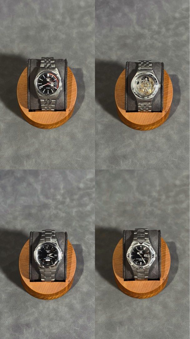 Seiko 5 Automatic Watches - Various Models Available (Category: Men's Watches) located in Tarlac. Submitted by geoffrey0452430 (Listing ID 1464160938, Image 2). Description: Selling a collection of Seiko 5 automatic watches. All have stainless steel bracelets and display day/date. Some have blue dials, others black or white. Great everyday watches. All are running well. Let me know which one you're interested in!.