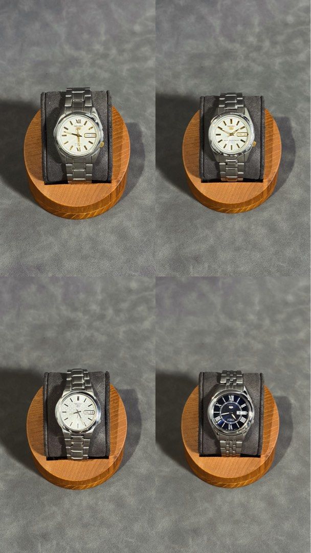 Seiko 5 Automatic Watches - Various Models Available (Category: Men's Watches) located in Tarlac. Submitted by geoffrey0452430 (Listing ID 1464160938, Image 3). Description: Selling a collection of Seiko 5 automatic watches. All have stainless steel bracelets and display day/date. Some have blue dials, others black or white. Great everyday watches. All are running well. Let me know which one you're interested in!.