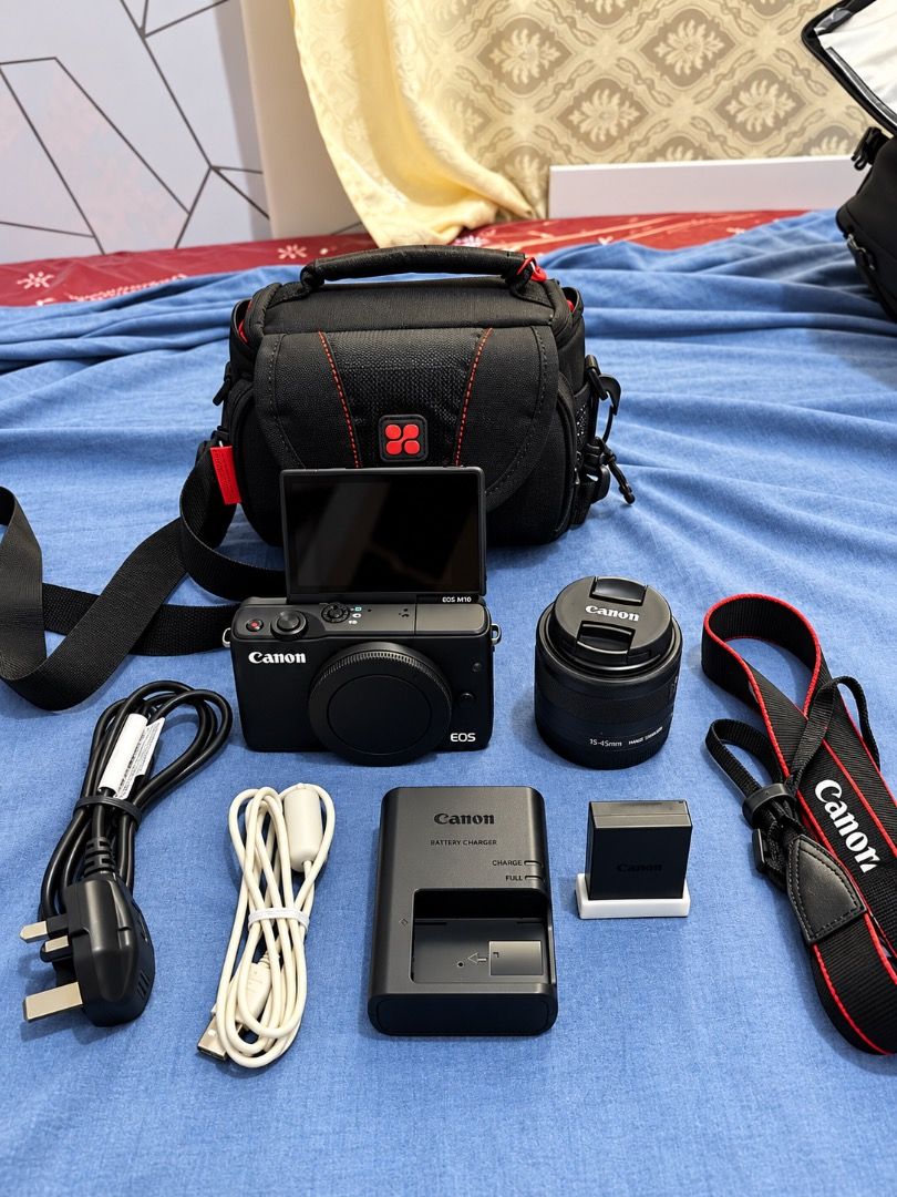 FOR SALE CANON EOS M10 (Category: Cameras) located in Iloilo. Submitted by ms_pb (Listing ID 1464172601, Image 1). Description: 📷 CANON EOS M10 + EF-M 15-45mm IS STM LENS Selling my Canon EOS M10 camera with accessories. Camera is in good working condition. INCLUSIONS: ✅ Canon EOS M10 camera body ✅ Canon EF-M 15-45mm IS STM lens ✅ 1 Original battery ✅ Canon battery charger ✅ Camera bag ✅ Camera strap ✅ Lens cap ✅ Charging/power cable ✅ Other acc