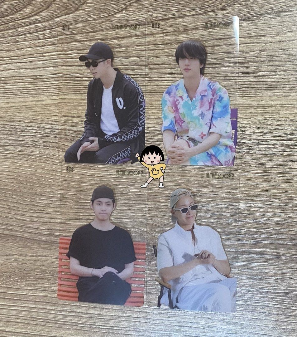 [Set] BTS In The Soop 2 Photocards (Category: K-Wave Merchandise) located in Manila. Submitted by jolinyaaa (Listing ID 1463498511, Image 2). Description: BTS In the Soop 2 Photocards - rm, jin, jhope, and v only 550 / set Onhand Payo x sensi t. wts lfb bts ph in the soop 2 rm jin jhope v pc suga jimin jungkook.