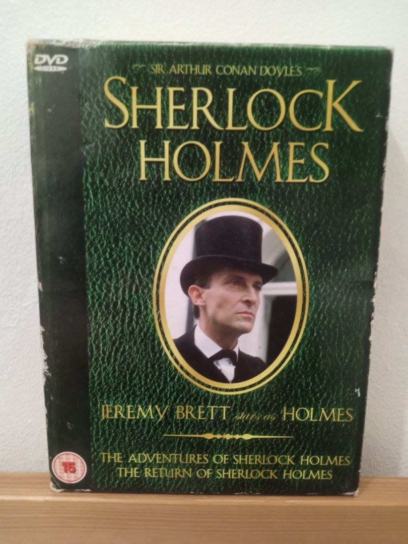 Sherlock Holmes DVD Set Collection (Category: CDs & DVDs) located in Bacolor. Submitted by appletun (Listing ID 1464241287, Image 3). Description: from uk surplus. box has signs of wear. sold as is. loc: bacolor, pampanga. mop: gcash only. no sco/cod/cop. handling/mod: direct spx +70sf. all sales final. no returns/refunds/exchange..