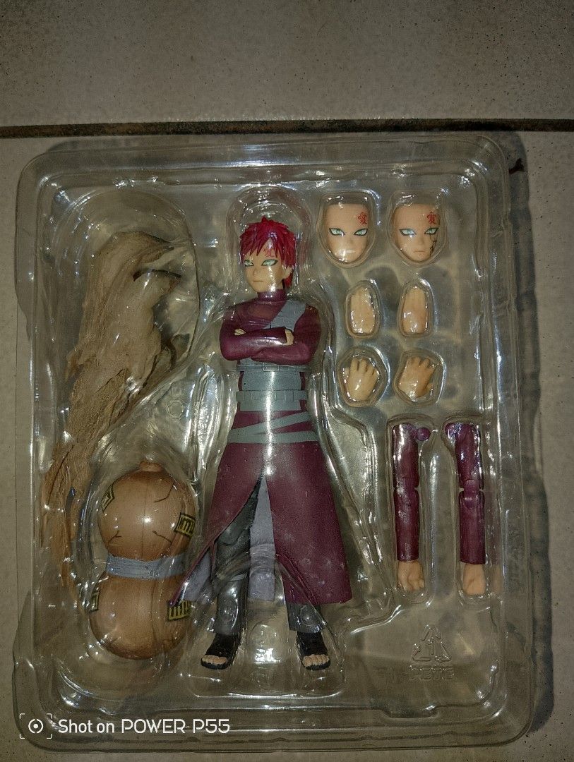SH Figuarts Gaara (Category: Figurines & Statues) located in Manila. Submitted by mendozajar47609 (Listing ID 1464235371, Image 3). Description: - S.H.Figuarts Gaara Action Figure - 2017 Bandai Release - All Accessories Included (Interchangeable Faces, Hands, Gourd) - Must-have for Naruto Collectors!.