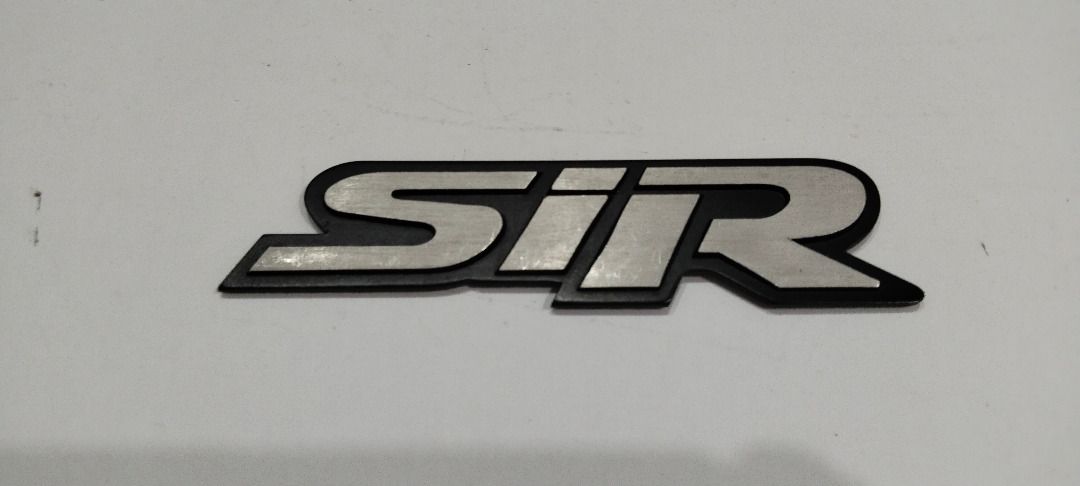 SIR Emblem (Category: Emblem, Sticker and Decals) located in Pasig City. Submitted by velascosun76701 (Listing ID 1464157724, Image 1). Description: SIR Emblem heavy duty metal.