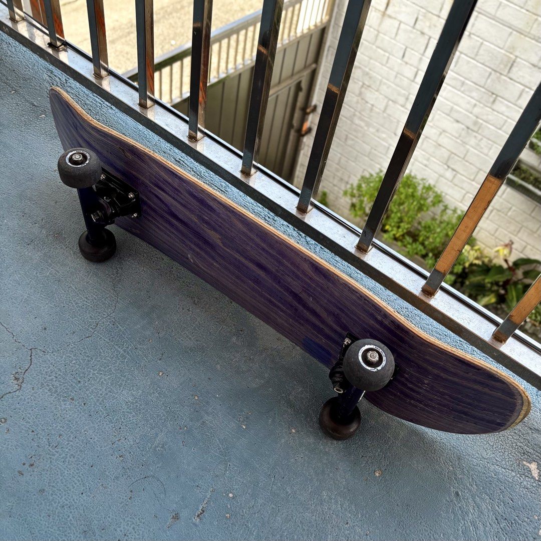 Skate set! (Category: Skates, Rollerblades & Scooters) located in Malabon City. Submitted by colemi000 (Listing ID 1464240735, Image 3). Description: SKate set! sKate set! •Deck: Blank violet deck (size 8.0) •Truck set: Independent Eric Koston Stage 10 •Pro VI Purple (size 139) collectible to!!! •Wheels: spitfire wheels CHRIS COLE f1 •Street Burners from 2011 •Hardware: shorty’s classic cross •Griptape: unknown •Bearings: I forgot, but I think it