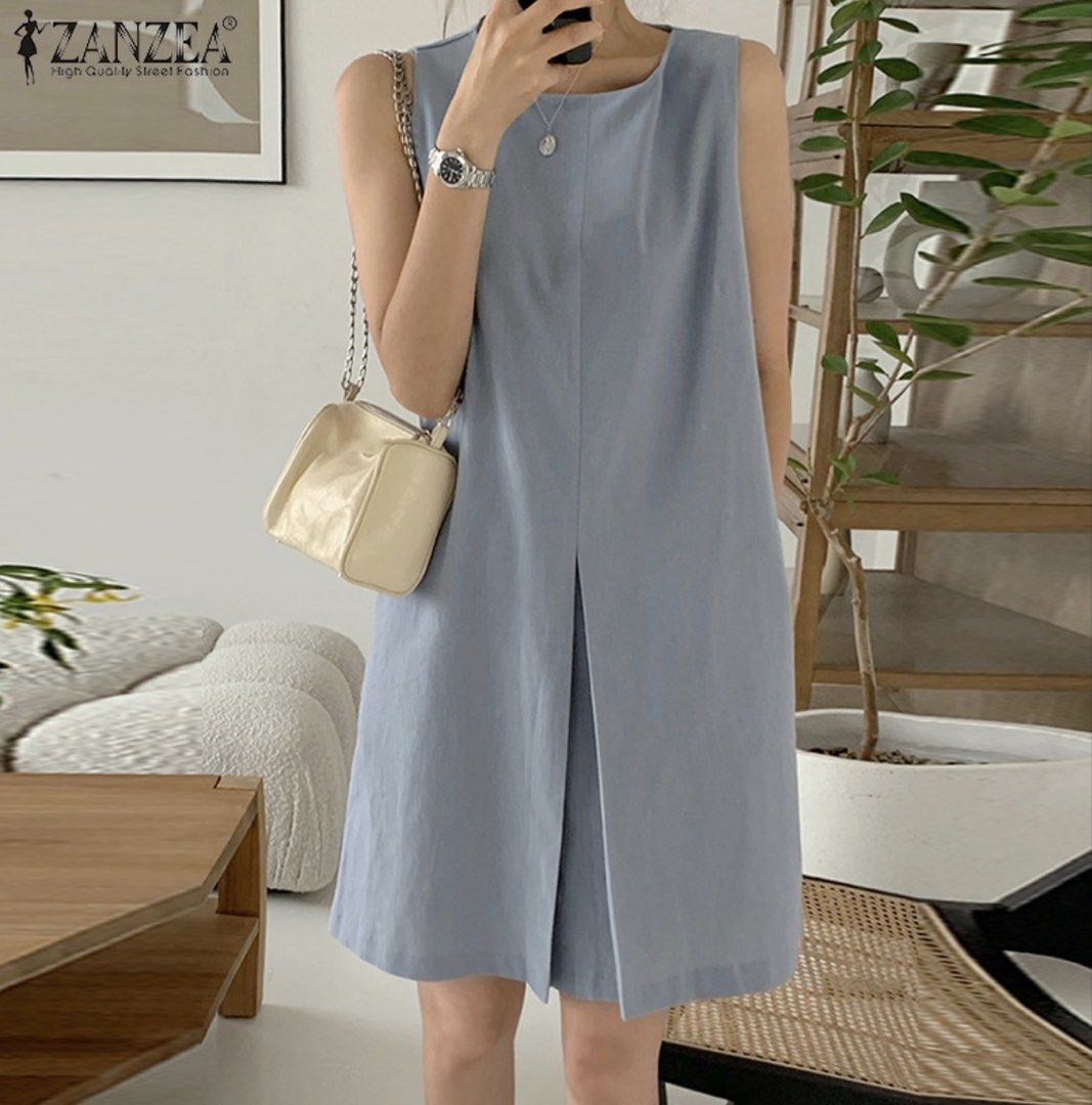 Sleeveless Zanzea dress Large (Category: Dresses) located in Taguig. Submitted by collectionsbykhrisna (Listing ID 1463594347, Image 3). Description: Original Brand new Zanzea Dress size Large.