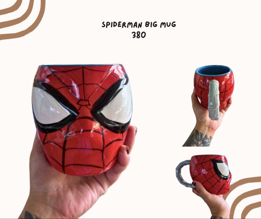 Spiderman Large Mug (Blue Inner) (Category: Coffee & Tea Tableware) located in Pasig City. Submitted by homeyvibesph (Listing ID 1464178305, Image 1). Description: .