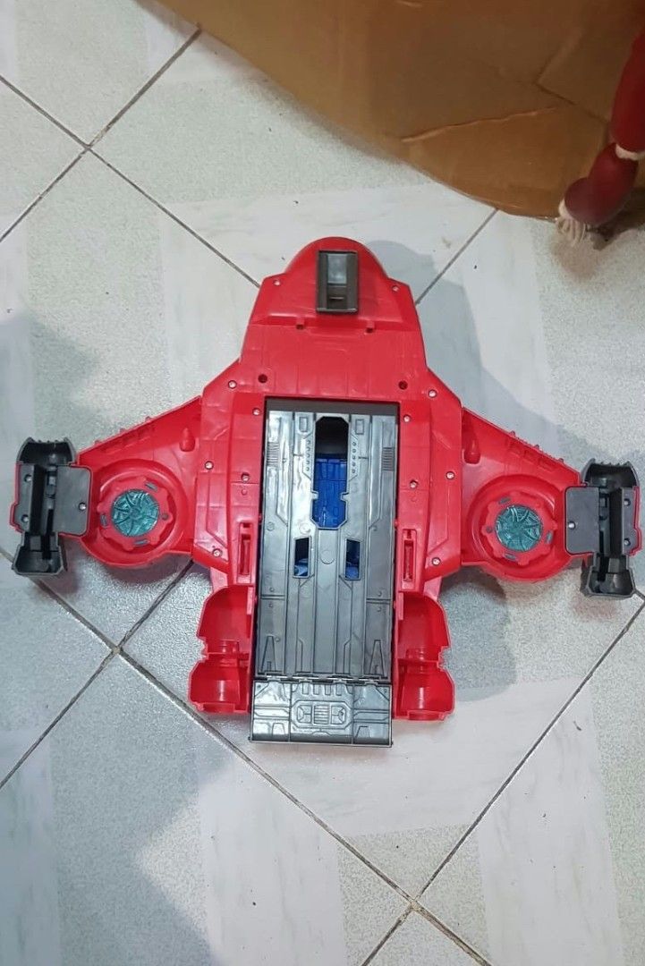 Spiderman Toy Jet Plane (Category: Vehicle & Diecast Models) located in Manila. Submitted by jhs31 (Listing ID 1464181868, Image 3). Description: - Cool Spiderman toy jet - Features red and blue colors - Wings can fold out - Has a compartment in the front - Ideal for Spiderman fans - Shows some scuff marks from play -SELLING AS IS -CROSSPOSTED .