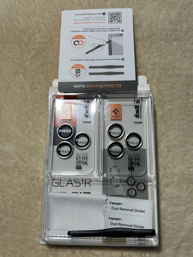 Spigen Glastr Ez Fit Optik Pro Camera Lens Protector Gold (2 Pack) (Category: Other Mobile & Gadget Accessories) located in Caloocan City. Submitted by marcapina2211 (Listing ID 1464322286, Image 3). Description: Spigen Glastr Ez Fit Optik Pro Camera Lens Protector Gold (2 Pack) Brandnew Condition .