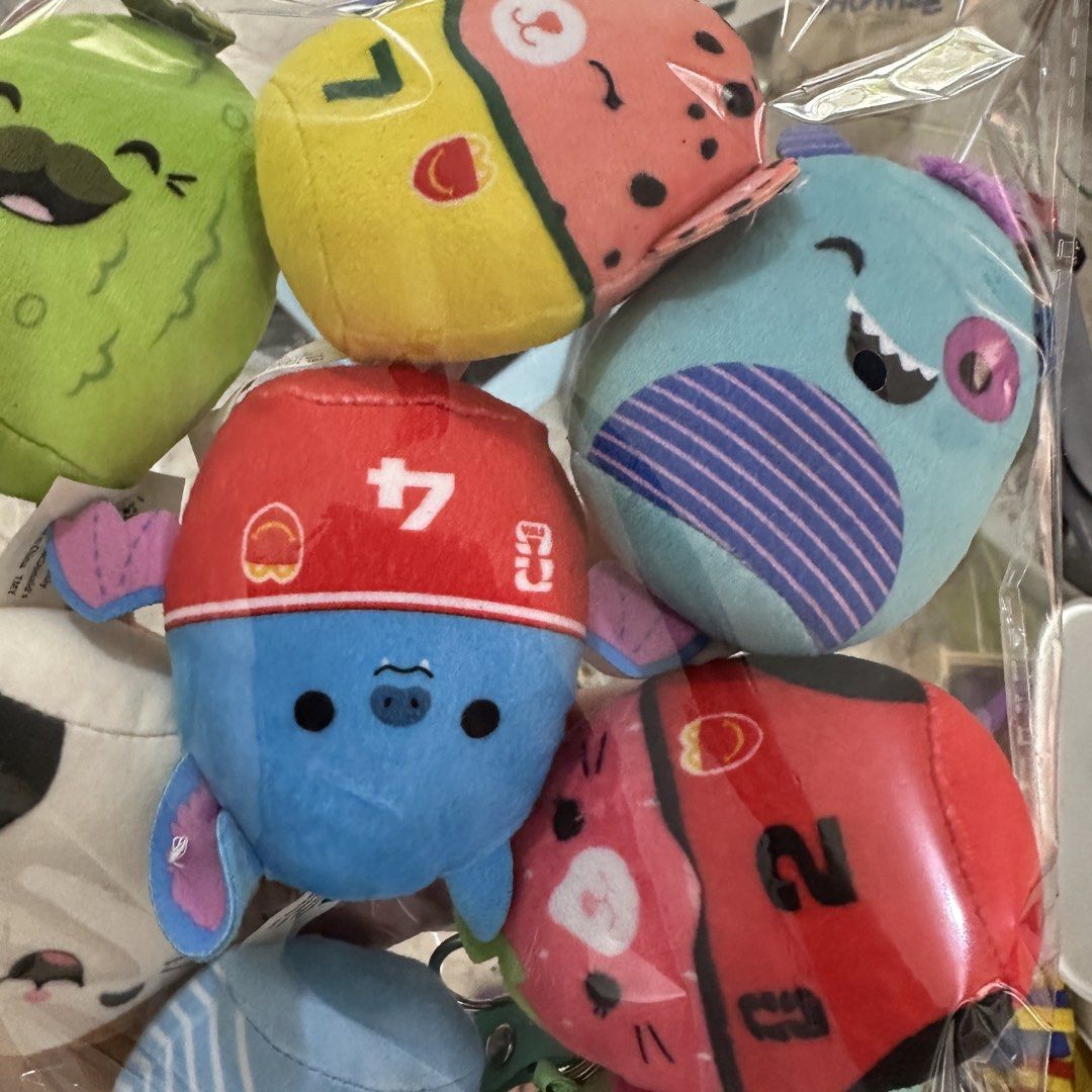 Squishmallows (Category: Plushies & Soft Toys) located in Kawit. Submitted by wevibevintage (Listing ID 1464211821, Image 3). Description: - Set of 8 adorable plush toys. - Includes fun food designs: watermelon, strawberry, ice cream, and taco. - Features cute animal designs: cat and whale. - Each plush toy is individually wrapped in plastic. - Ideal for collectors or as a delightful gift for any occasion..