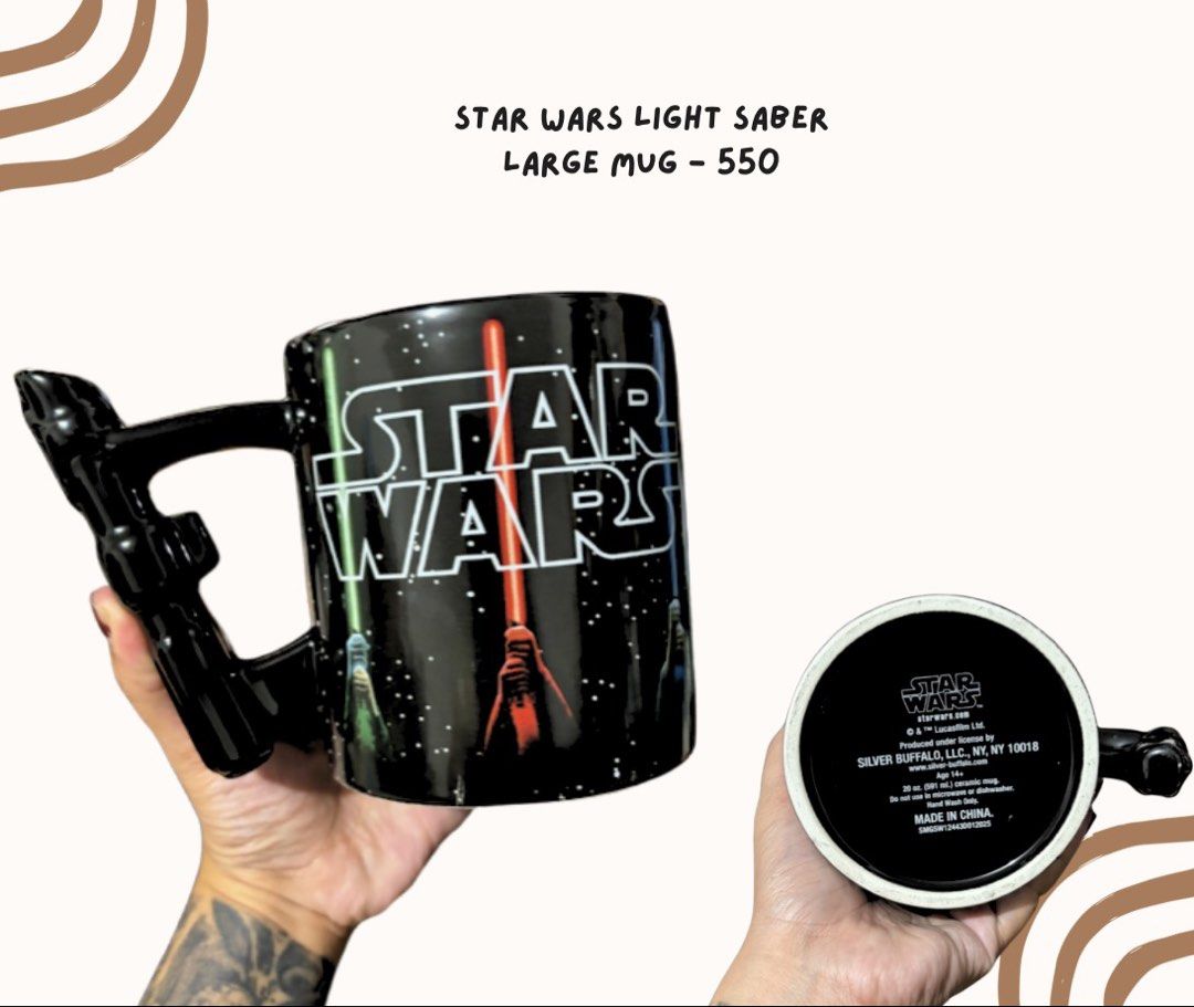 Star Wars Light Saber Large Mug (Category: Character Goods) located in Pasig City. Submitted by homeyvibesph (Listing ID 1464302285, Image 1). Description: .