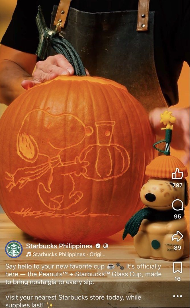 Starbucks x Peanuts Snoopy Glass Cup with Straw (Category: Water Bottles & Tumblers) located in Valenzuela. Submitted by missp22 (Listing ID 1464201793, Image 3). Description: - Starbucks x Peanuts collaboration glass cup - Adorable Snoopy design with beanie and scarf - Comes with a straw - Features a cute Woodstock charm - Ideal for collectors and fans of Snoopy and Starbucks.