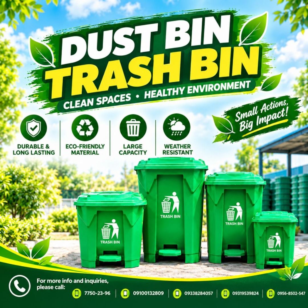 step on trashbin (Category: Waste Bins & Bags) located in Quezon City. Submitted by irishbayaban20 (Listing ID 1464143234, Image 1). Description: ✅ Guaranteed lowest price ✅ Quality products ✅ 100% LEGIT TRUSTED SUPPLIER! ✅ With Complete Legal Documents ✅ BIR Registered We Supply All Kinds Of PPE Supplies, Raincoat, Hard Hat, Cooler Box, Plastic Trash Bin, Road Barriers, Kayak Boats, Crystal Kayak, Traffic Cone, T-Bollards & All Kinds Of Safety S