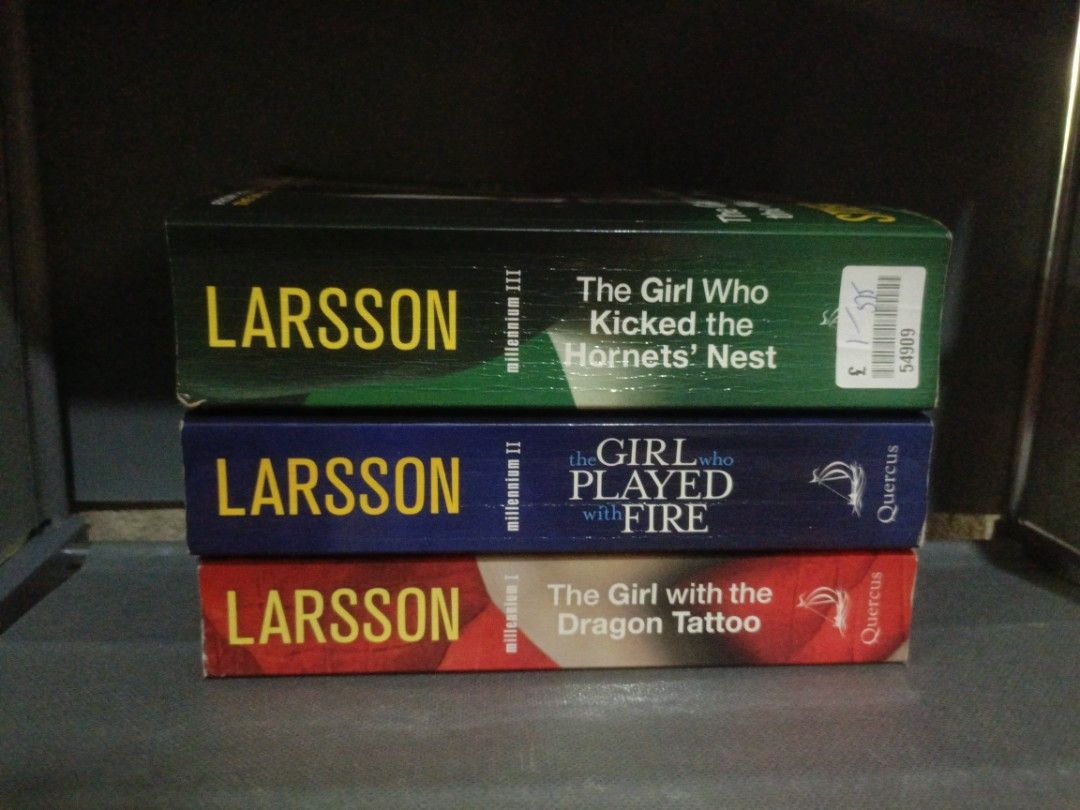 STIEG LARSSON (Category: Storybooks) located in Bambang. Submitted by axela21 (Listing ID 1464233953, Image 2). Description: LARSSON BUNDLE 220 The Dragon with the Dragon Tattoo 80 The Girl who Played with Fire 70 The Girl Who Kicked the Hornets' Nest 80.