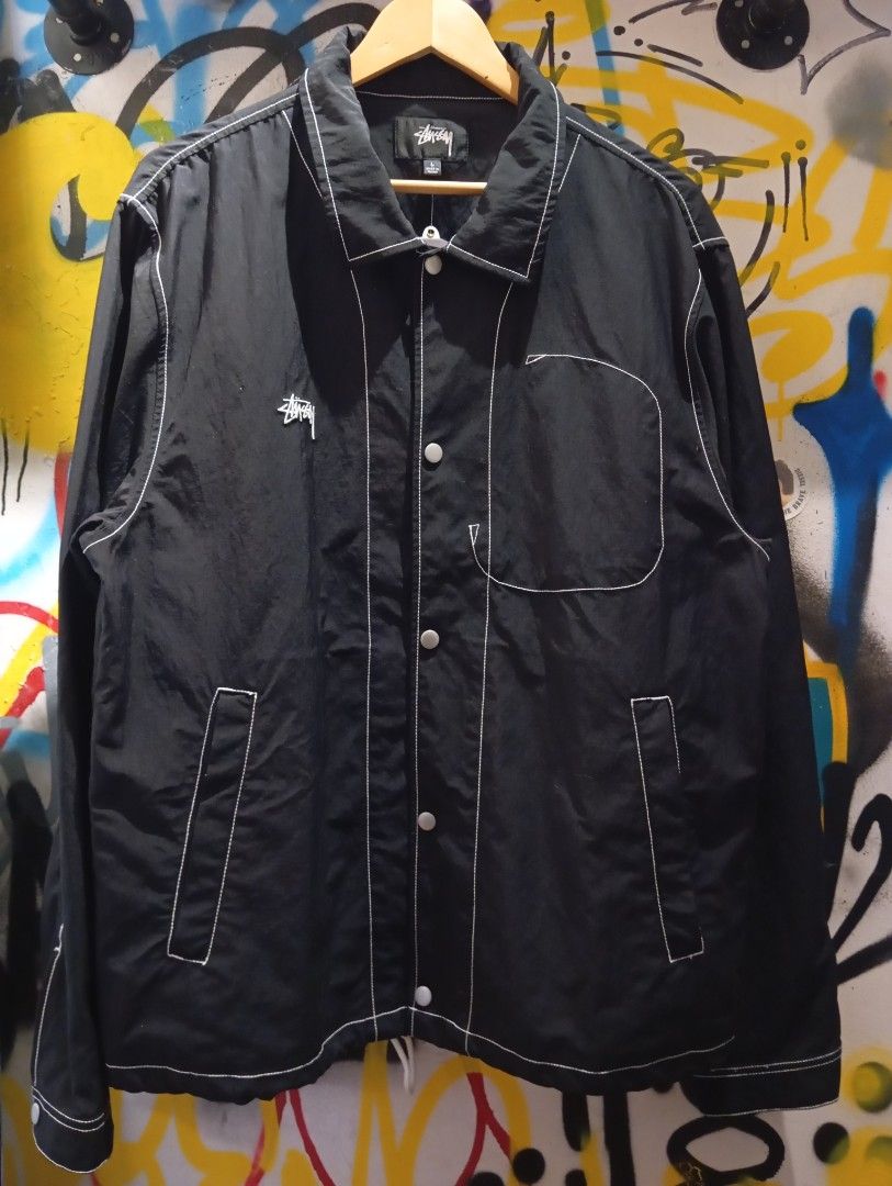 Stussy Nylon Folsom Jacket (Category: Coats, Jackets and Outerwear) located in Manila. Submitted by anrey.dept19 (Listing ID 1464193032, Image 1). Description: Stussy Nylon Folsom Jacket Size: large on tag Dimensions: 24 Width/ 29 length.