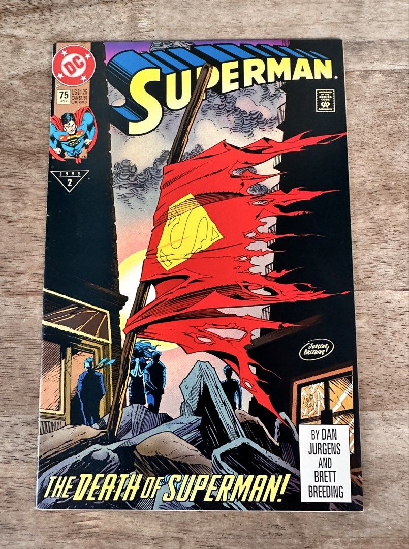 Superman #75- DC Comics (Category: Comics & Manga) located in Mandaluyong City. Submitted by collectorsobsessions (Listing ID 1464139112, Image 1). Description: - Comic in Very Fine condition. - Non-polybagged issue. - PRICE: P600.