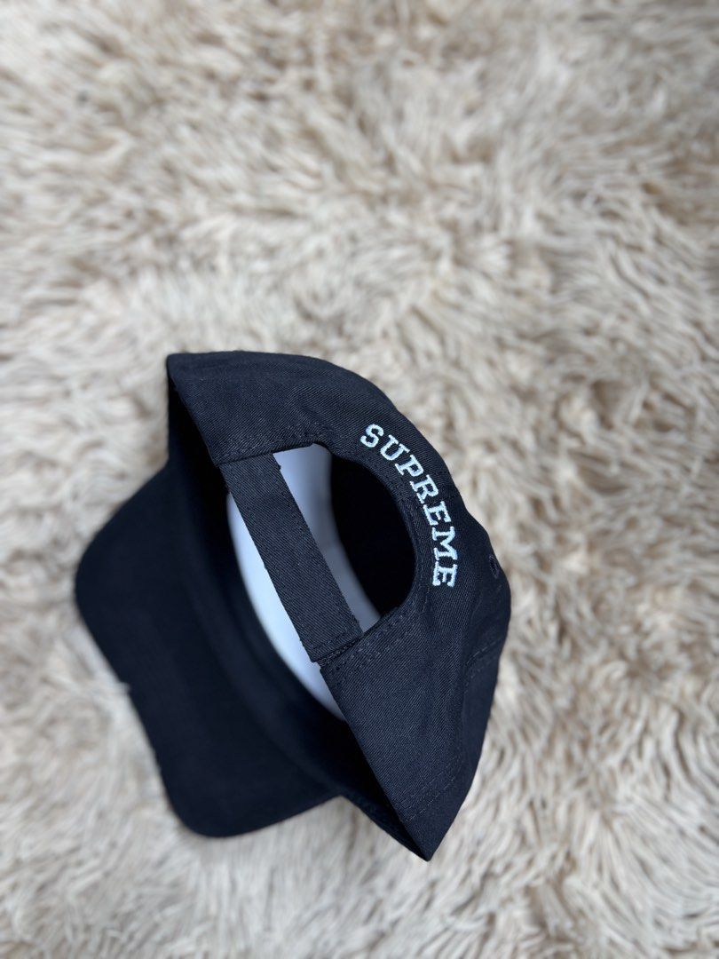 Supreme Cap - Black with Dollar Bill Logo (Category: Caps & Hats) located in Quezon City. Submitted by nojthrift (Listing ID 1464252905, Image 3). Description: - Authentic Black Supreme Cap - Features iconic Supreme logo with dollar bill design - Made in USA - Adjustable strap for a custom fit - Ideal for everyday wear - A classic streetwear essential.