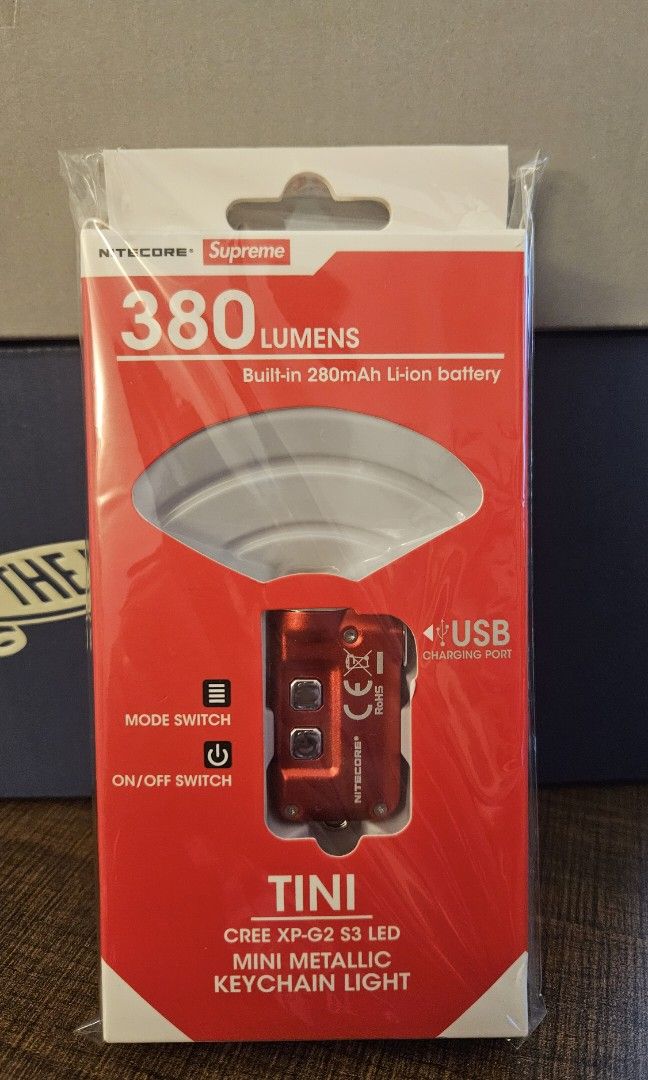 Supreme NITECORE Tini Keychain Light (Category: Accessory Holder, Box & Organizers) located in Quezon City. Submitted by glenyweny (Listing ID 1464192949, Image 2). Description: Supreme NITECORE Tini Keychain Light Meet-up: QC or BGC Shipping at buyer's expense..