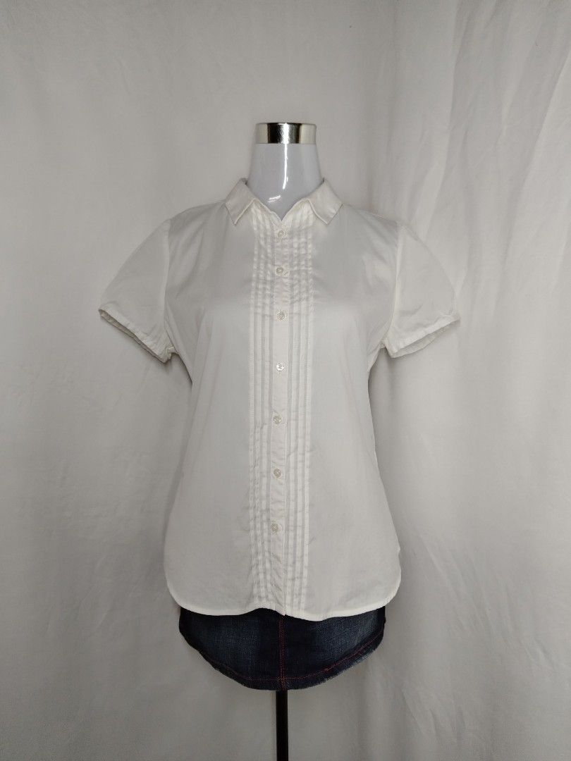 Take all 4 Button down - Pink, White, Blue Gingham, Pink Gingham (Category: Shirts) located in Kidapawan. Submitted by sparklefinds37 (Listing ID 1464331956, Image 3). Description: - All Set of 4 Button downs - Two plain tops with elegant pintuck details (1 pink, 1 white) - Two gingham patterned tops (1 blue & black, 1 pink & black) - All tops have classic button-up fronts and collared necks.