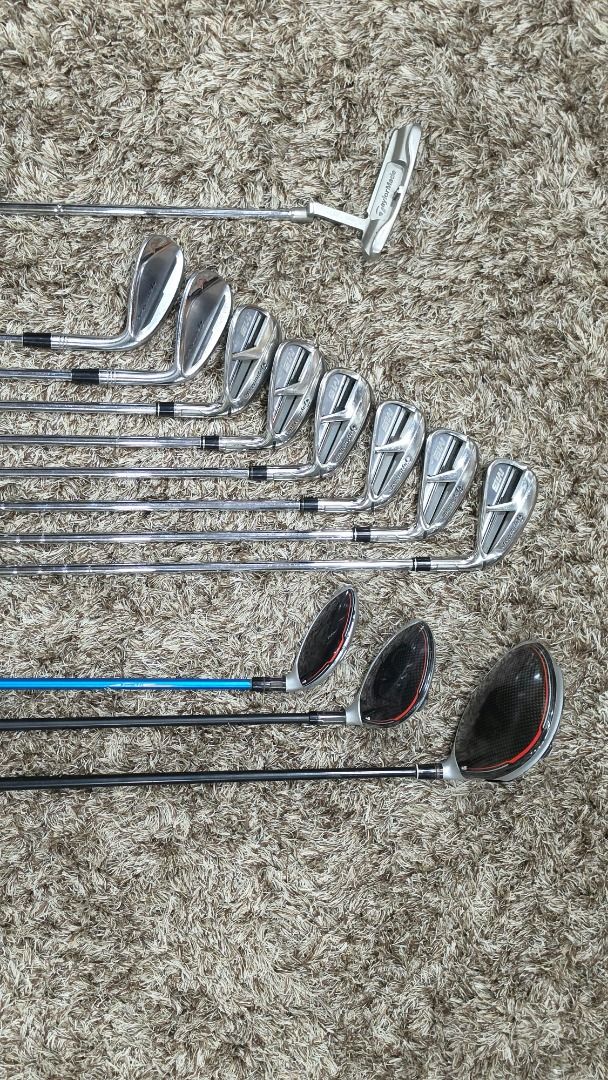 TAYLORMADE GOLF SET ⛳ (Category: Golf) located in Abucay. Submitted by aerun.golf (Listing ID 1464138267, Image 3). Description: [Posting for a friend] Complete TaylorMade setup — ₱59,800 PACKAGE DEAL Selling my personal TaylorMade golf set. All clubs are authentic TaylorMade and in good used condition, with normal signs of use. No major damage noted. CLUBS INCLUSION DRIVER • TaylorMade M5 Driver • RE•AX TP II Rombax 65 Shaft • Stiff Flex (S) 💰 