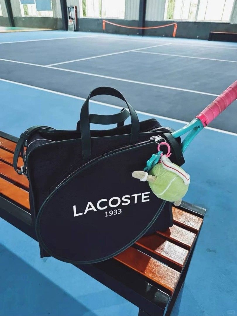 Textile Tennis Bag With Racket Case (Category: Tote Bags) located in Manila. Submitted by whimsy.finds (Listing ID 1464201337, Image 1). Description: Perfect for tennis, pickle, badminton, gym bag, sport bags Payment first basis via Gcash / Maribank / Maya Ship via Lalamove / JNT *No rush shipping *Open for bulk order.