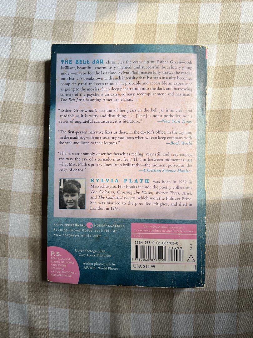 The Bell Jar by Sylvia Plath (Category: Storybooks) located in Rizal. Submitted by thesecrethistory (Listing ID 1464187450, Image 2). Description: mop: gcash/maribank mod: j&t .