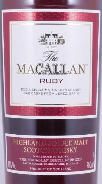 The Macallan - Ruby 1824 Series (Category: Beverages) located in Makati City. Submitted by mbrtom (Listing ID 1464219437, Image 2). Description: Authentic. Only one bottle in collection. For the safety of both buyer and seller, payment via BPI QR (Instapay) only. This can also be uploaded and paid via GCash. No cash payments please. Thank you!.