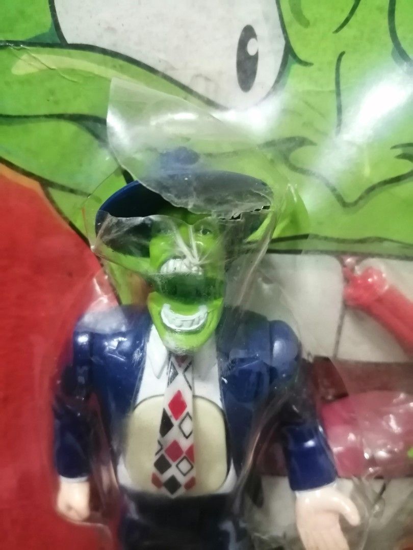 The Mask with Milo (Category: Kids Toys) located in Pateros City. Submitted by romferarc333 (Listing ID 1464351073, Image 3). Description: Vintage Spanish released The Mask Figure Toy Figures are mint in damage Card due to old age. Toy Island 1997 The Mask Animated Series.