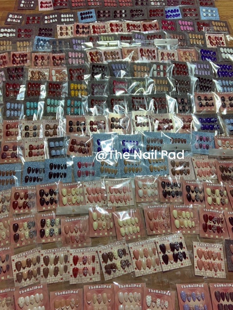 The Nail Pad Press-On Nails - Various Designs (Category: Hands & Nails) located in Manila. Submitted by thenailpadbyjers (Listing ID 1464280281, Image 2). Description: - Huge selection of press-on nails from The Nail Pad. - Available in many different colors and designs. - Choose from short or long lengths. - Each set is individually packaged. - Perfect for a quick, salon-quality manicure at home. - Great for experimenting with new nail trends..