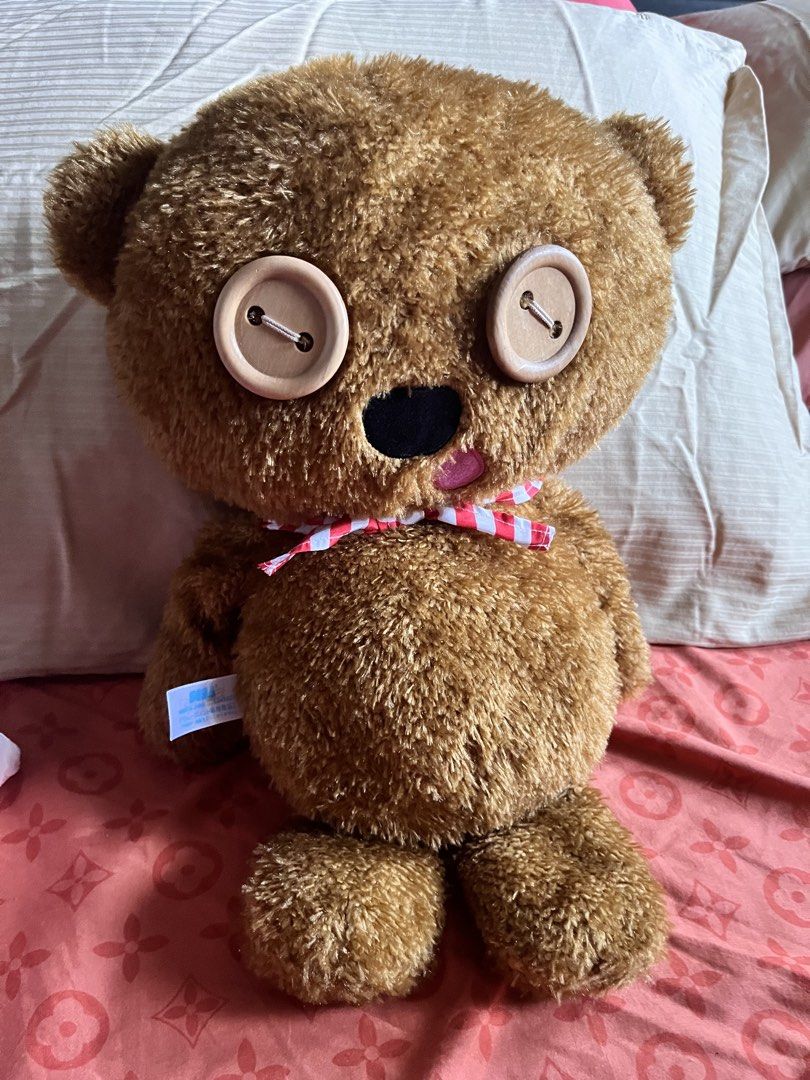 Tim bear w bow #3 (Category: Plushies & Soft Toys) located in Paranaque City. Submitted by bonsaiart (Listing ID 1464161907, Image 1). Description: Pre owned Good condition Huggable 850(fixed)+ sf Payment first policy (gcash/ paymaya) Shipping ONLY (J&t) NO TO COD NO TO MEETUP NO TO COP (LBC) No breaking of set or bundle.