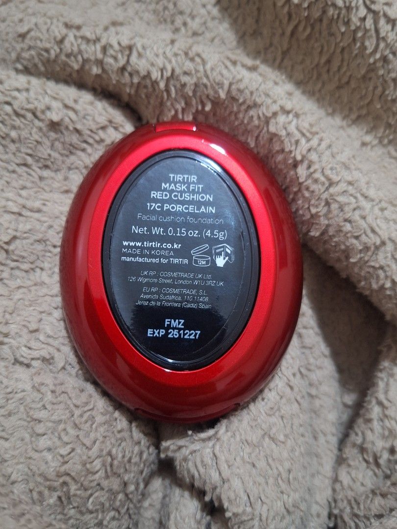 Tirtir Mask Fit Red Cushion Mini (Category: Makeup) located in Caloocan City. Submitted by psoniaco (Listing ID 1464174129, Image 2). Description: used once shade 17c porcelain.
