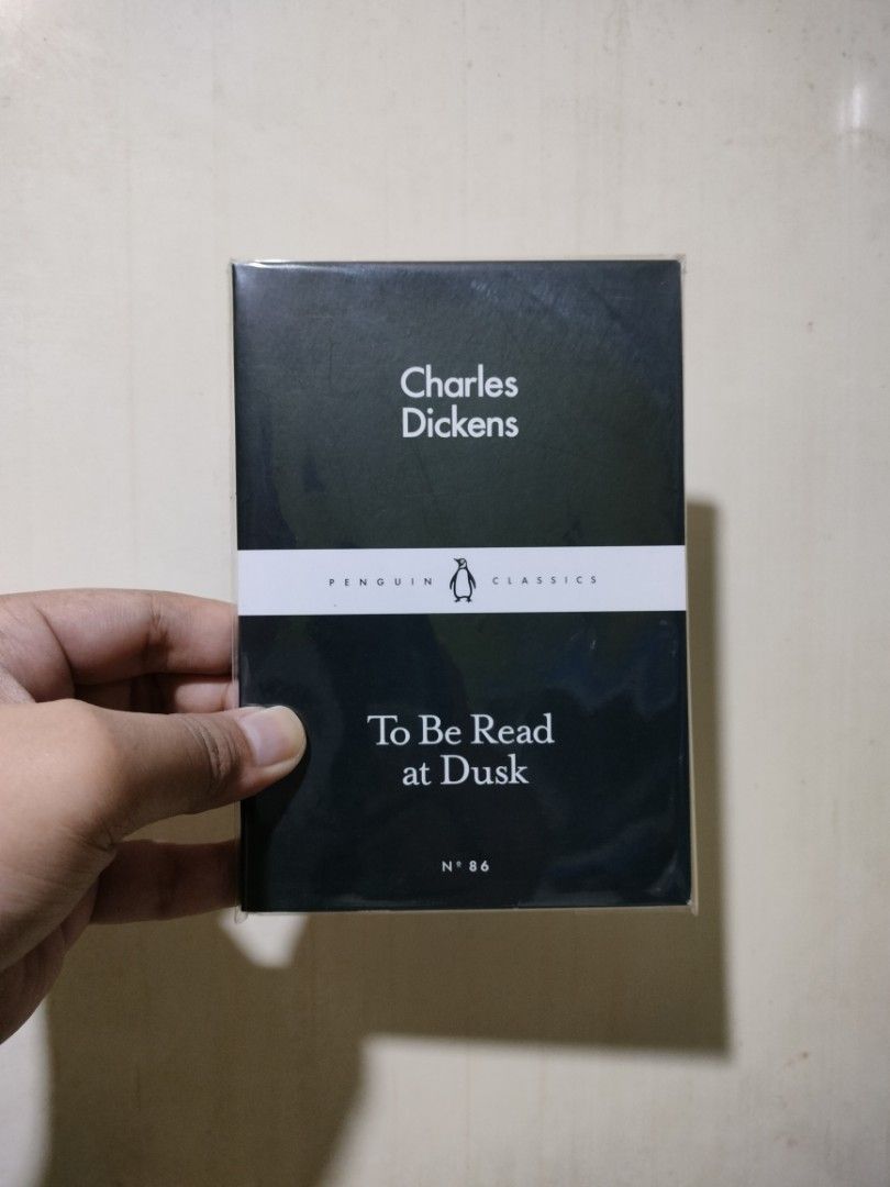 To Be Read at Dusk - Charles Dickens (Category: Storybooks) located in Paranaque City. Submitted by _libryan (Listing ID 1464290742, Image 1). Description: Penguin Little Black Classic. Small paperback in good condition. Payment first via GCash. Delivery via Grab, Lalamove, GGX, or LBC COP. SF will be shouldered by the buyer. . . . preloved books booksale penguin classics mystery literature fiction.