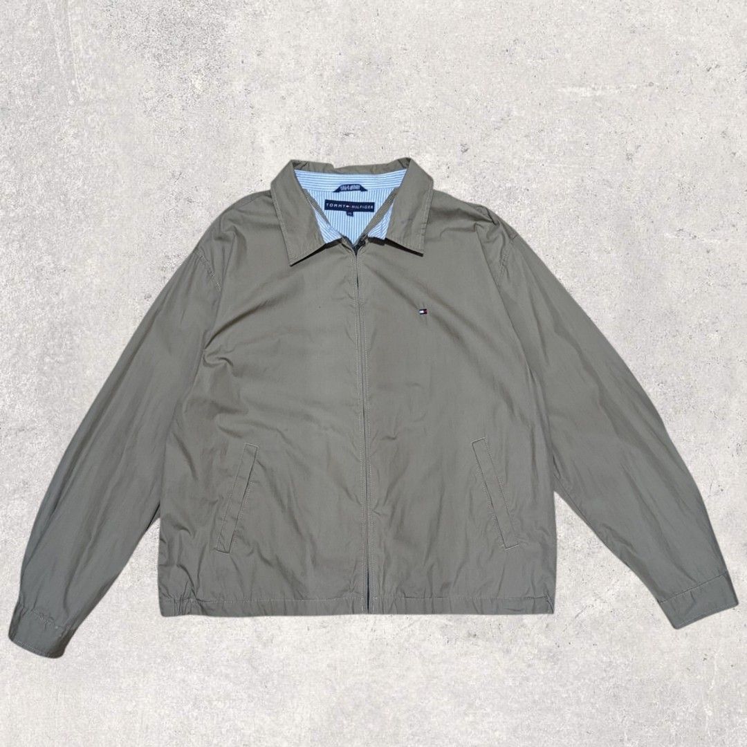 Tommy Hilfiger Harrington Jacket (Category: Coats, Jackets and Outerwear) located in San Juan City. Submitted by 4keeps.mnl (Listing ID 1464295746, Image 1). Description: AUTHENTIC ✅ ORIGINAL Condition: 9.5/10 XXL 26x28 Issue: minimal stains.