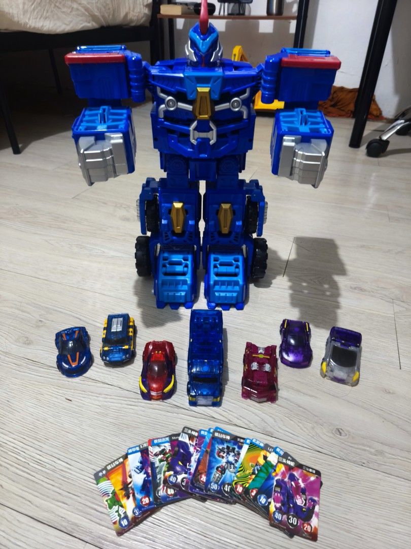 Turning Mecard (Category: Action & Battle Toys) located in Pasig City. Submitted by 1stop-shop (Listing ID 1464168748, Image 3). Description: ❗FOR SALE❗FOR TAKE ALL❗ ✅Turning Mecard W Evan King including 7 Turning Mecard transforming robot car and cards. ❗1,800.00 ONLY❗ ❗WYS IS WYG ❗AS IS 📌LOCATION: PASIG CITY .