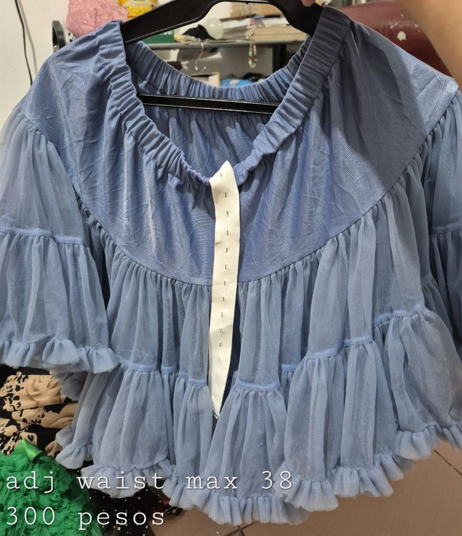Tutu Skirt Bundle green and blue (Category: Skirts) located in Calamba. Submitted by bb.lace (Listing ID 1464220471, Image 1). Description: 300 for both 170 each if split green has rust mark cuz of ribbon brooch no issue on blue one.