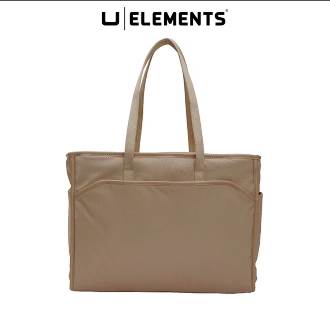 U Elements Beige Tote Bag Laptop Bag (Category: Tote Bags) located in Valenzuela. Submitted by Pinkantshoppe (Listing ID 1464206627, Image 3). Description: - Chic beige U Elements tote bag - Dedicated padded laptop compartment - Multiple interior pockets for excellent organization - Smooth, reliable zippers - Convenient built-in key holder - Ideal for work, school, or everyday adventures.